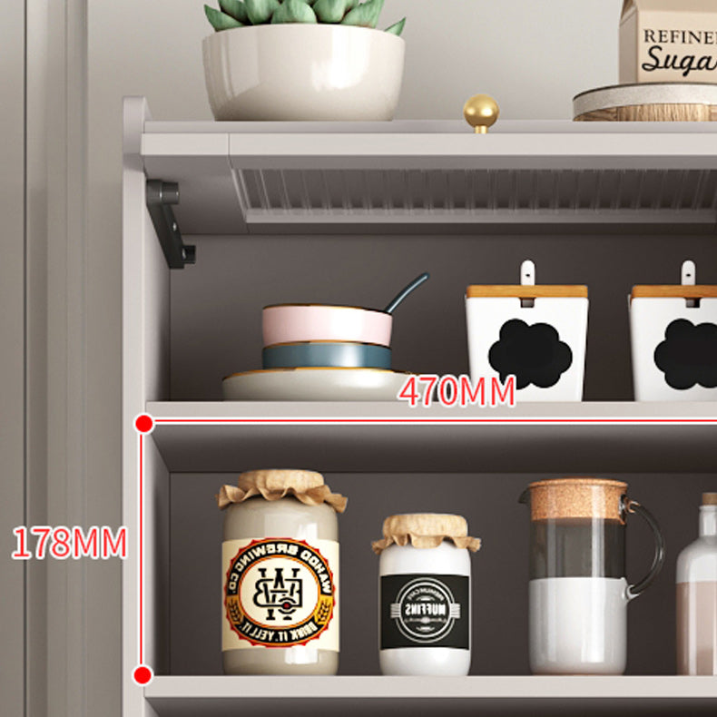 Modern Dining Hutch Glass Doors Wood Hutch Buffet with Drawers for Living Room Clearhalo 'Display & China Cabinets' 'display_china_cabinets' 'furn' 'furn_display_china_cabinets' 'Furniture' 'Kitchen & Dining Furniture' 6504111