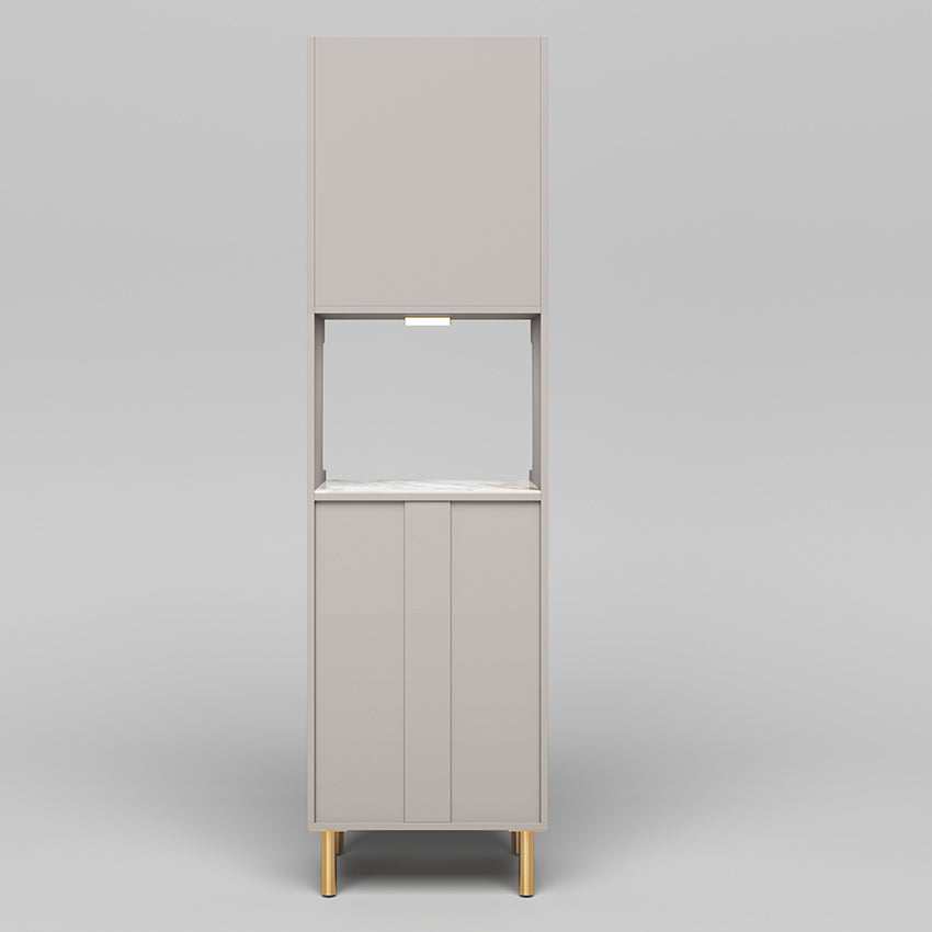 Modern Dining Hutch Glass Doors Wood Hutch Buffet with Drawers for Living Room Clearhalo 'Display & China Cabinets' 'display_china_cabinets' 'furn' 'furn_display_china_cabinets' 'Furniture' 'Kitchen & Dining Furniture' 6504117