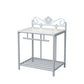 Comodino Glam con 1 ripiano, comodino con contenitori aperti e gambe, alto 21,3 pollici