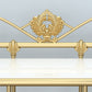 Comodino Glam con 1 ripiano, comodino con contenitori aperti e gambe, alto 21,3 pollici
