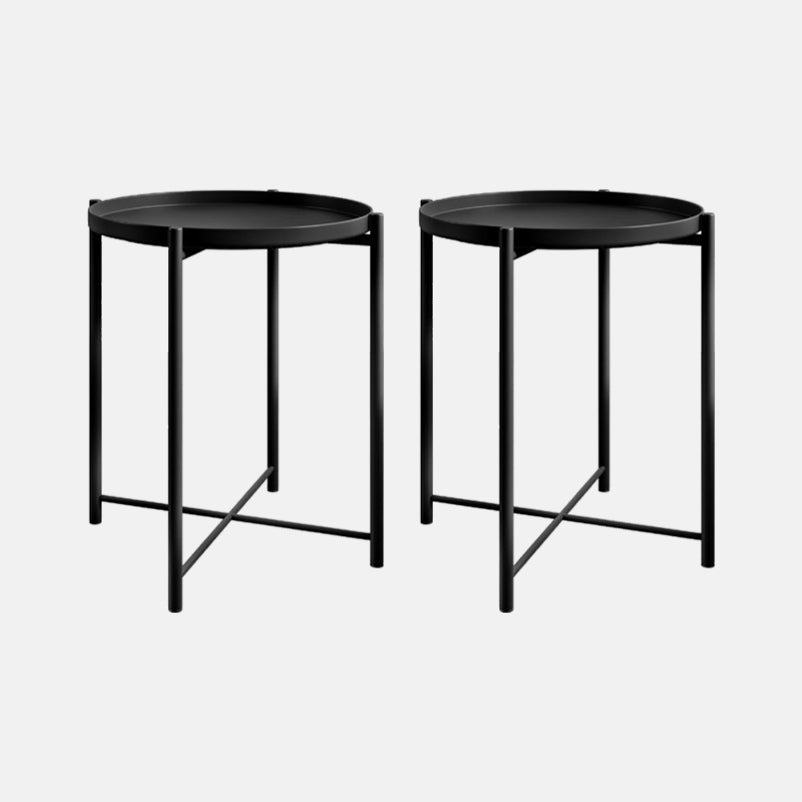 Modern Bed Nightstand Metal Accent Table Nightstand for Bedroom