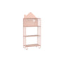 Modern Accent Table Nightstand Iron Nightstand for Living Room 24"L x 11"W x 54.7"H Pink 1 Piece Clearhalo 'Bedroom Furniture' 'furn' 'furn_night_stand' 'Furniture' 'night_stand' 'Nightstands' 6504255