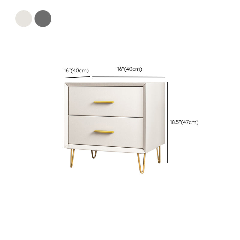 Contemporary Bedside Cabinet Engineered Wood Night Table with Drawers Clearhalo 'Bedroom Furniture' 'furn' 'furn_night_stand' 'Furniture' 'night_stand' 'Nightstands' 6504294