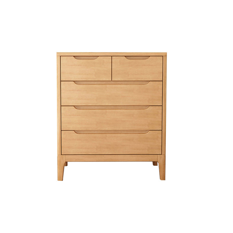 American Traditional Storage Chest Solid Wood Dresser with 5/6/7 Drawers