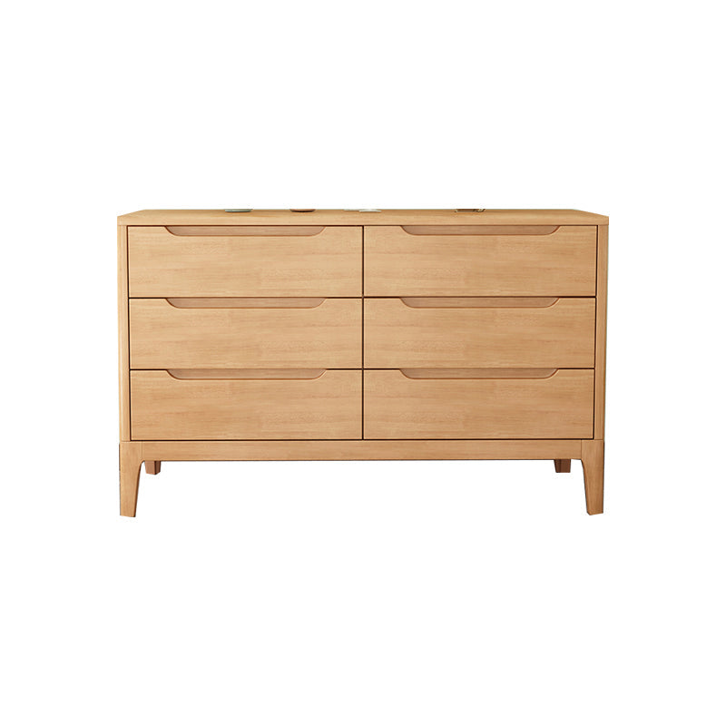 American Traditional Storage Chest Solid Wood Dresser with 5/6/7 Drawers