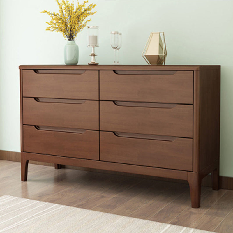 American Traditional Storage Chest Solid Wood Dresser with 5/6/7 Drawers