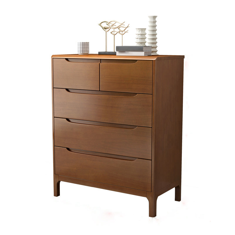 American Traditional Storage Chest Solid Wood Dresser with 5/6/7 Drawers