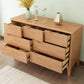American Traditional Storage Chest Solid Wood Dresser with 5/6/7 Drawers