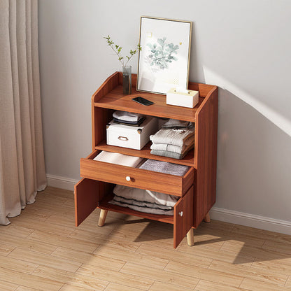 Cómoda contemporánea de 11,7 pulgadas de ancho, cómoda de almacenamiento de madera fabricada