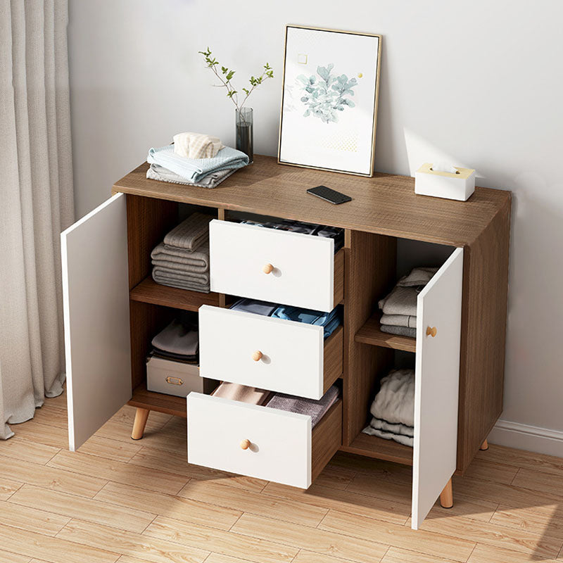 Cómoda contemporánea de 11,7 pulgadas de ancho, cómoda de almacenamiento de madera fabricada