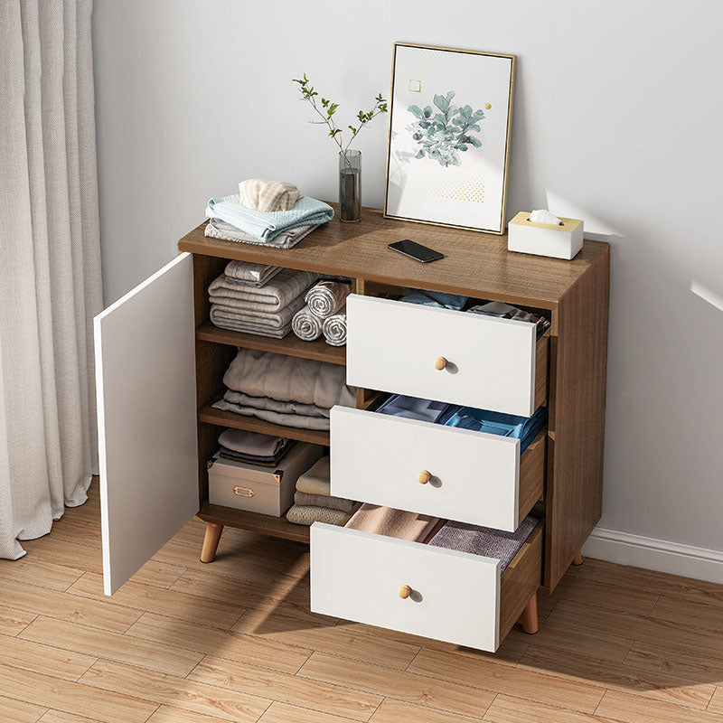 Cómoda contemporánea de 11,7 pulgadas de ancho, cómoda de almacenamiento de madera fabricada