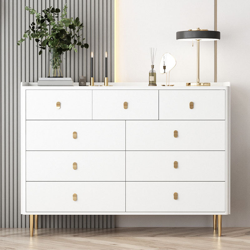 Glam Stone Storage Chest Home Horizontal Chest with Metal Legs Clearhalo 'Bedroom Furniture' 'Dressers & Chests' 'dressers_chests' 'furn' 'furn_dressers_chests' 'Furniture' 6504437