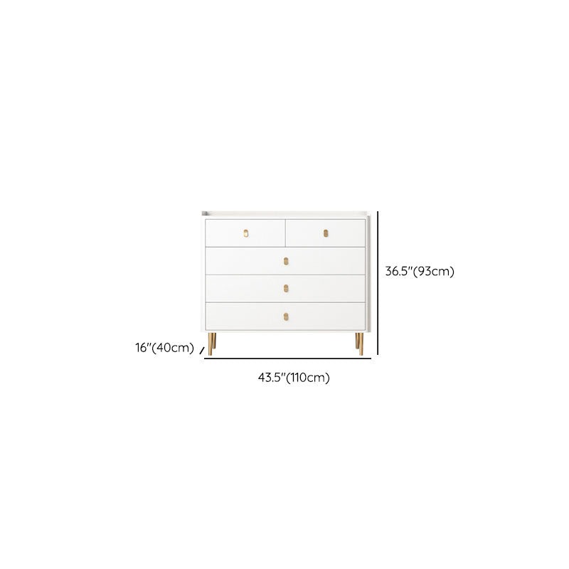 Glam Stone Storage Chest Home Horizontal Chest with Metal Legs Clearhalo 'Bedroom Furniture' 'Dressers & Chests' 'dressers_chests' 'furn' 'furn_dressers_chests' 'Furniture' 6504452