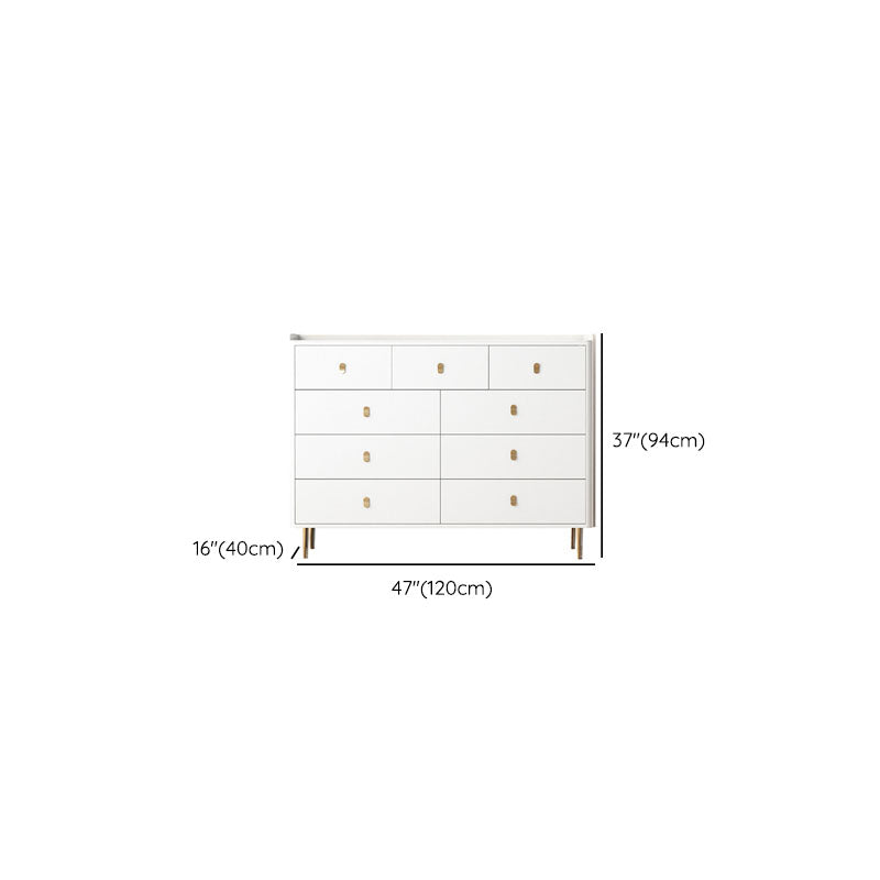 Glam Stone Storage Chest Home Horizontal Chest with Metal Legs Clearhalo 'Bedroom Furniture' 'Dressers & Chests' 'dressers_chests' 'furn' 'furn_dressers_chests' 'Furniture' 6504456
