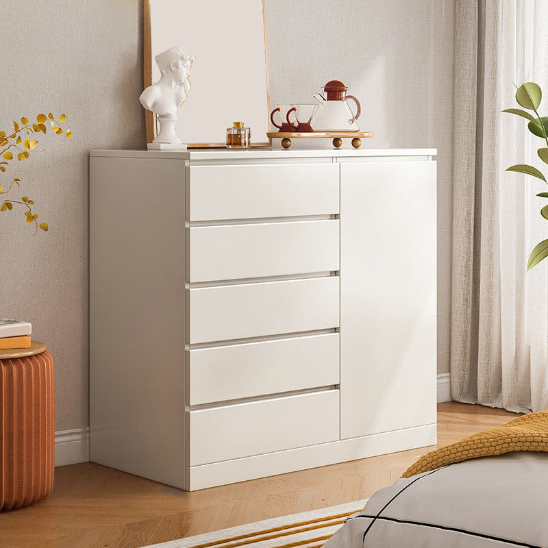 15.6-inch Width Modern Storage Chest Manufactured Wood Dresser 39"L x 16"W x 43"H White Clearhalo 'Bedroom Furniture' 'Dressers & Chests' 'dressers_chests' 'furn' 'furn_dressers_chests' 'Furniture' 6504487