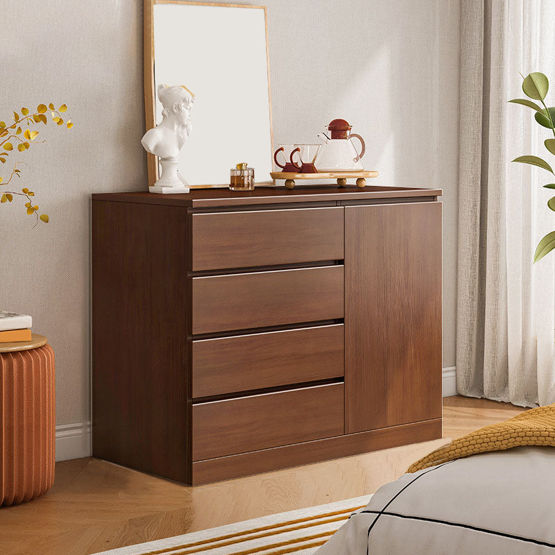 15.6-inch Width Modern Storage Chest Manufactured Wood Dresser 39"L x 16"W x 35"H Walnut Clearhalo 'Bedroom Furniture' 'Dressers & Chests' 'dressers_chests' 'furn' 'furn_dressers_chests' 'Furniture' 6504489