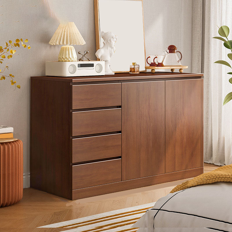 15.6-inch Width Modern Storage Chest Manufactured Wood Dresser 47"L x 16"W x 35"H Walnut Clearhalo 'Bedroom Furniture' 'Dressers & Chests' 'dressers_chests' 'furn' 'furn_dressers_chests' 'Furniture' 6504491