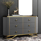 Stone Glam Storage Chest Bedroom Horizontal Chest with Drawers Grey Clearhalo 'Bedroom Furniture' 'Dressers & Chests' 'dressers_chests' 'furn' 'furn_dressers_chests' 'Furniture' 6504512