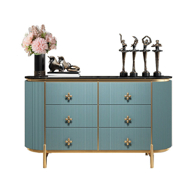 Stone Glam Storage Chest Bedroom Horizontal Chest with Drawers Blue Clearhalo 'Bedroom Furniture' 'Dressers & Chests' 'dressers_chests' 'furn' 'furn_dressers_chests' 'Furniture' 6504514