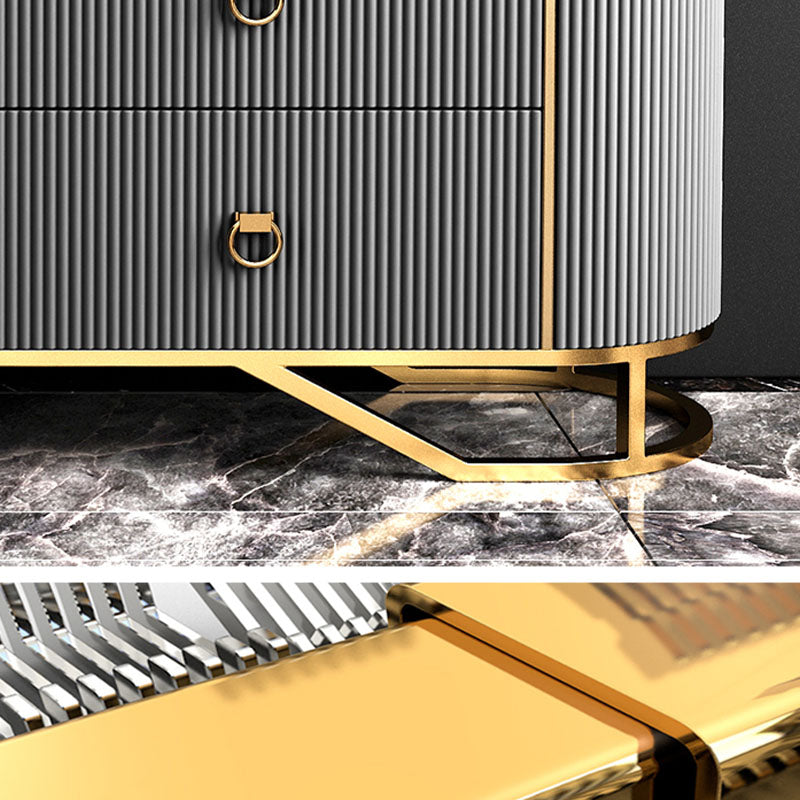 Stone Glam Storage Chest Bedroom Horizontal Chest with Drawers Clearhalo 'Bedroom Furniture' 'Dressers & Chests' 'dressers_chests' 'furn' 'furn_dressers_chests' 'Furniture' 6504517