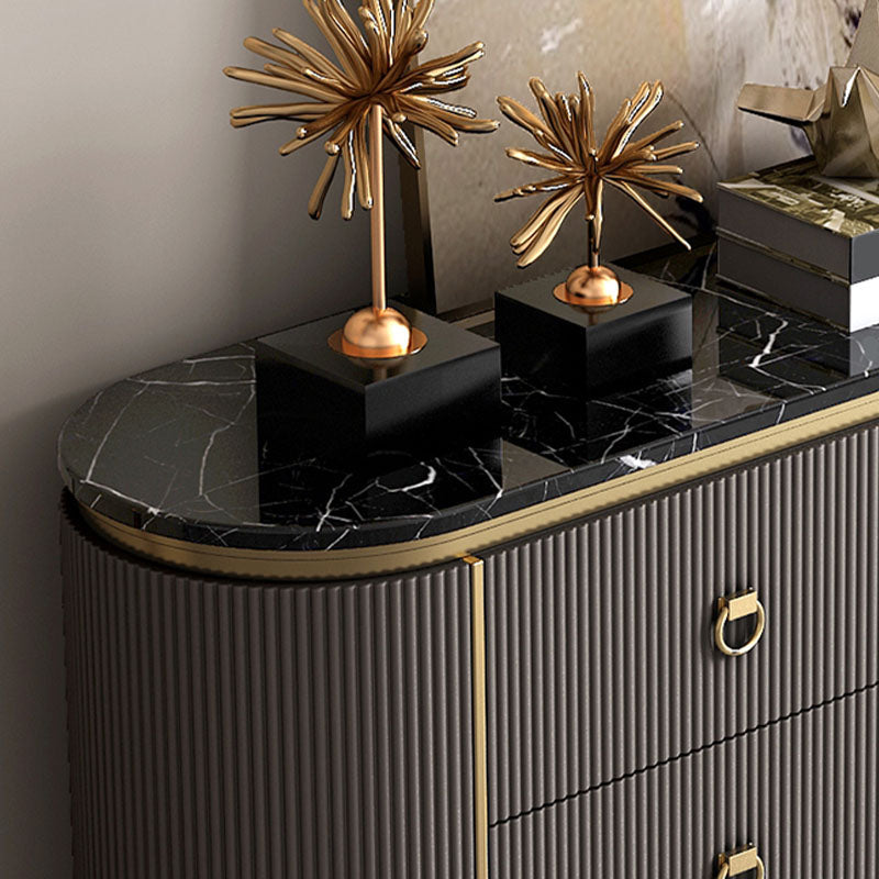 Stone Glam Storage Chest Bedroom Horizontal Chest with Drawers Clearhalo 'Bedroom Furniture' 'Dressers & Chests' 'dressers_chests' 'furn' 'furn_dressers_chests' 'Furniture' 6504518