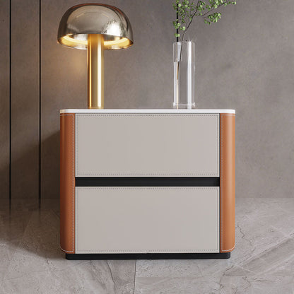 Stone Dresser Modern Storage Chest Dresser with 2/3/4/5 Drawers White Orange 2 Clearhalo 'Bedroom Furniture' 'Dressers & Chests' 'dressers_chests' 'furn' 'furn_dressers_chests' 'Furniture' 6504552