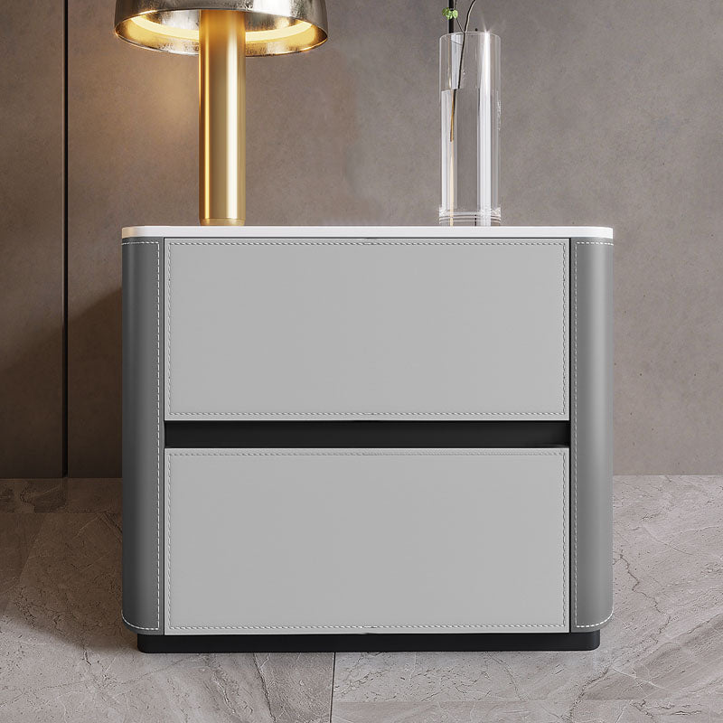 Stone Dresser Modern Storage Chest Dresser with 2/3/4/5 Drawers Grey 2 Clearhalo 'Bedroom Furniture' 'Dressers & Chests' 'dressers_chests' 'furn' 'furn_dressers_chests' 'Furniture' 6504559