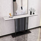 11.81" W Modern Console Table Stone Rectangle Accent Table for Hall