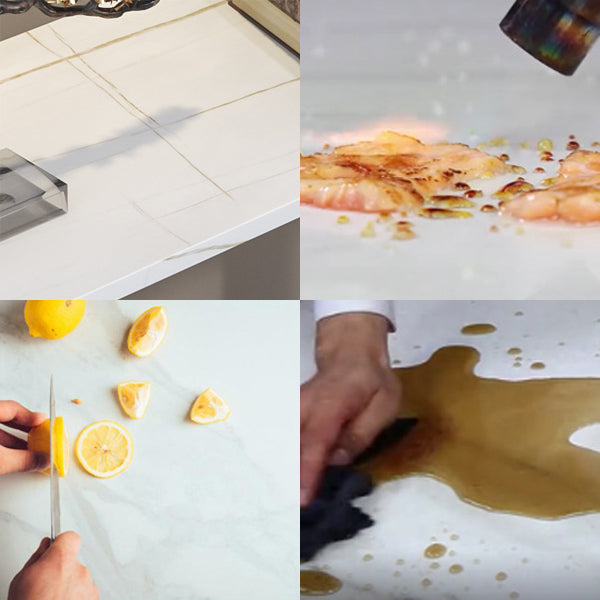 Console ovale in pietra Tabella 1-SHELF 11,81 "W tavolo accento per sala