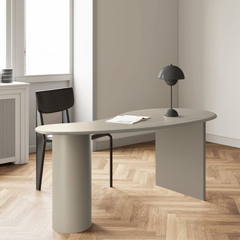 Contemporary 29.5" H Writing Desk Solid Wood Office Desk with Legs Clearhalo 'furn' 'furn_office_desk' 'Furniture' 'Office Desks' 'Office Furniture' 'office_desk' 6505207