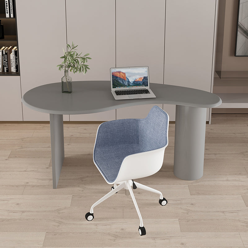 Contemporary 29.5" H Writing Desk Solid Wood Office Desk with Legs Clearhalo 'furn' 'furn_office_desk' 'Furniture' 'Office Desks' 'Office Furniture' 'office_desk' 6505210