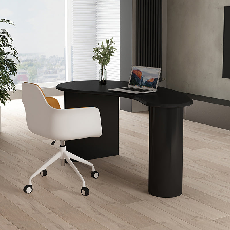 Contemporary 29.5" H Writing Desk Solid Wood Office Desk with Legs Clearhalo 'furn' 'furn_office_desk' 'Furniture' 'Office Desks' 'Office Furniture' 'office_desk' 6505211
