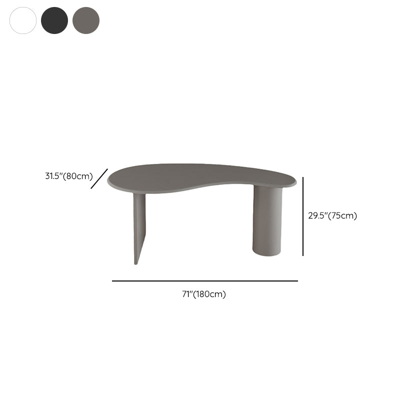 Contemporary 29.5" H Writing Desk Solid Wood Office Desk with Legs Clearhalo 'furn' 'furn_office_desk' 'Furniture' 'Office Desks' 'Office Furniture' 'office_desk' 6505215