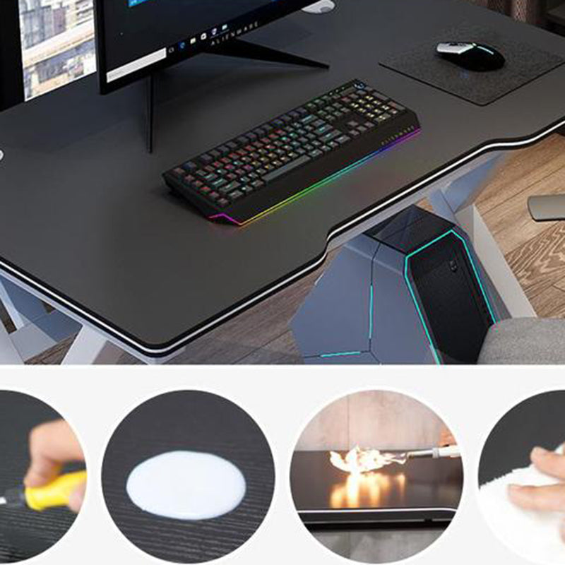 29.5" H Contemporary Office Desk Antique Finish Computer Desk Clearhalo 'furn' 'furn_office_desk' 'Furniture' 'Office Desks' 'Office Furniture' 'office_desk' 6505224