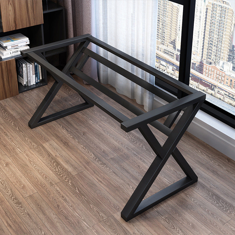 29.5" H Contemporary Office Desk Antique Finish Computer Desk Clearhalo 'furn' 'furn_office_desk' 'Furniture' 'Office Desks' 'Office Furniture' 'office_desk' 6505226