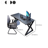 29.5" H Contemporary Office Desk Antique Finish Computer Desk Clearhalo 'furn' 'furn_office_desk' 'Furniture' 'Office Desks' 'Office Furniture' 'office_desk' 6505230