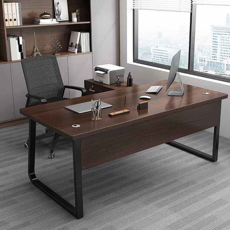 29.53 "H Industrial Office Desk Antique Finish Computer Desk