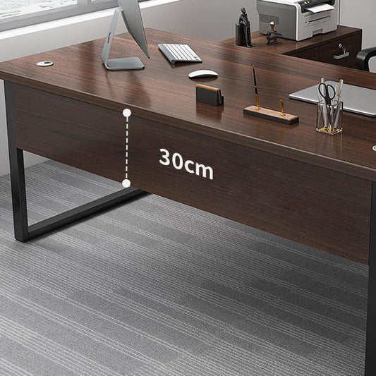 29.53 "H Industrial Office Desk Antique Finish Computer Desk