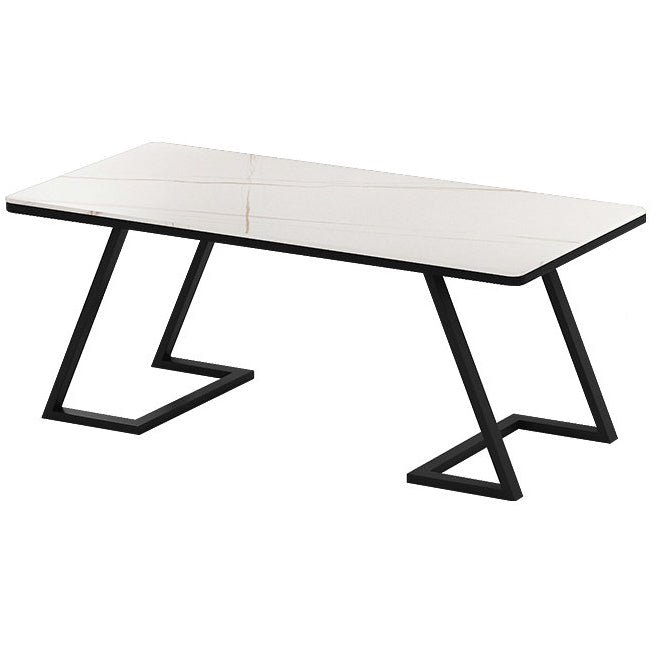 Bureau d'ordinateur rectangulaire contemporain bureau de bureau fini antique