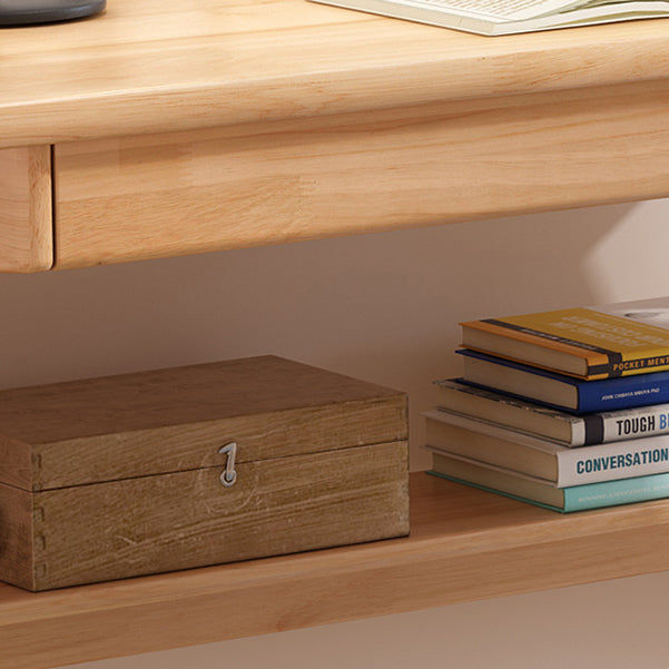 Modern Solid Wood Office Desk 2-drawer Rectangular Secretary Desk Clearhalo 'furn' 'furn_office_desk' 'Furniture' 'Office Desks' 'Office Furniture' 'office_desk' 6505330