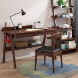 Modern Solid Wood Office Desk 2-drawer Rectangular Secretary Desk Clearhalo 'furn' 'furn_office_desk' 'Furniture' 'Office Desks' 'Office Furniture' 'office_desk' 6505336