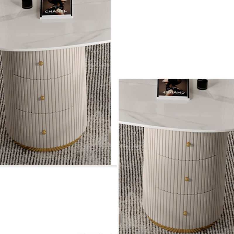 Bureau d'écriture contemporain forme gratuite de bureau en pierre avec les jambes