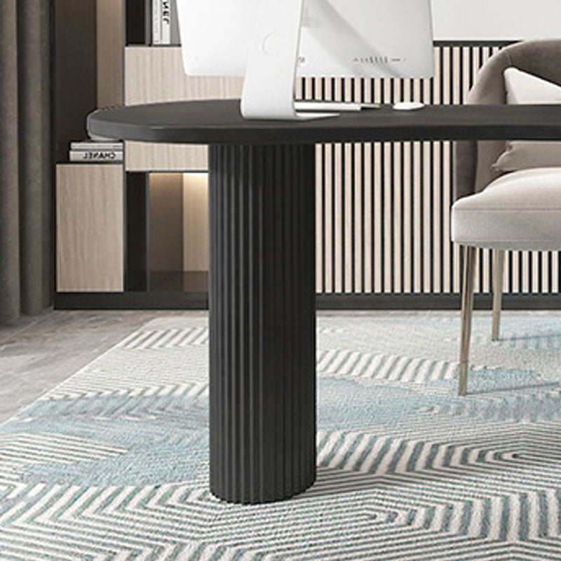 Escritorio de escritura de madera escritorio de oficina contemporáneo con piernas