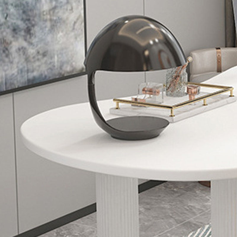 Escritorio de escritura de madera escritorio de oficina contemporáneo con piernas