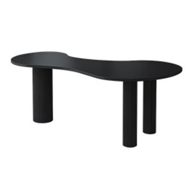 Escritorio de escritura de madera escritorio de oficina contemporáneo con piernas