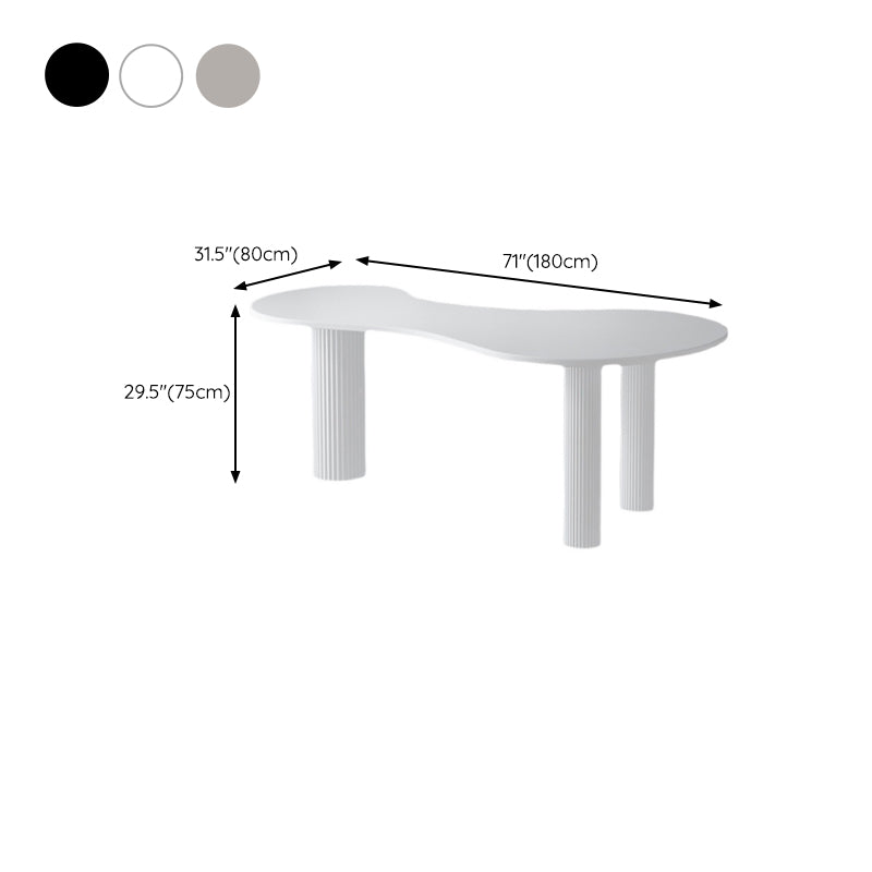 Escritorio de escritura de madera escritorio de oficina contemporáneo con piernas