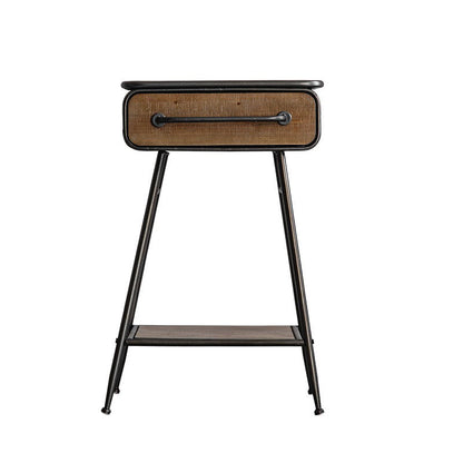 Industrial Cabinet Bar Pulls With Stroge Rectangle Distressed Wood Accent Cabinet 20"L x 15"W x 30"H Clearhalo 'Cabinets & Chests' 'cabinets_chests' 'furn' 'furn_cabinets_chests' 'Furniture' 'Living Room Furniture' 6505512