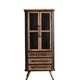 Industrial Cabinet Bar Pulls With Stroge Rectangle Distressed Wood Accent Cabinet 22"L x 16"W x 50"H Clearhalo 'Cabinets & Chests' 'cabinets_chests' 'furn' 'furn_cabinets_chests' 'Furniture' 'Living Room Furniture' 6505515