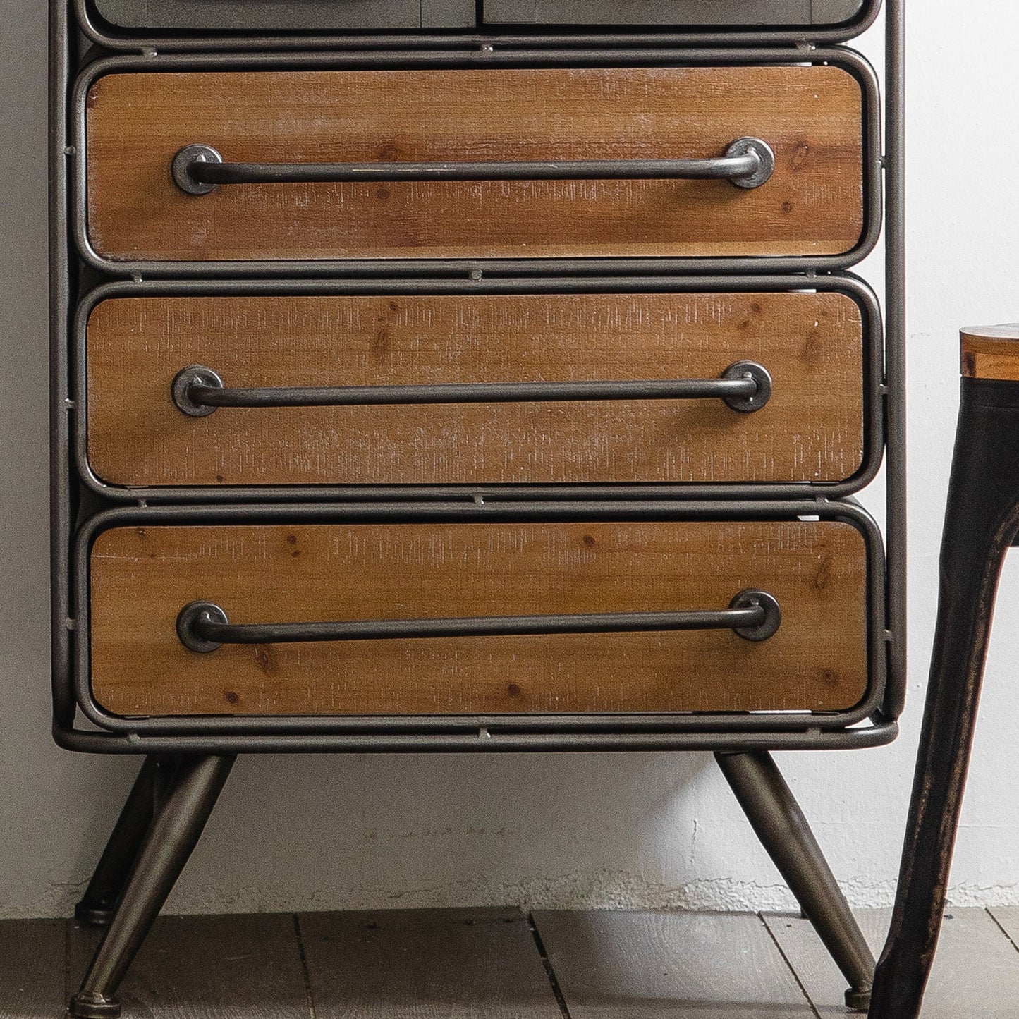 Industrial Cabinet Bar Pulls With Stroge Rectangle Distressed Wood Accent Cabinet Clearhalo 'Cabinets & Chests' 'cabinets_chests' 'furn' 'furn_cabinets_chests' 'Furniture' 'Living Room Furniture' 6505522