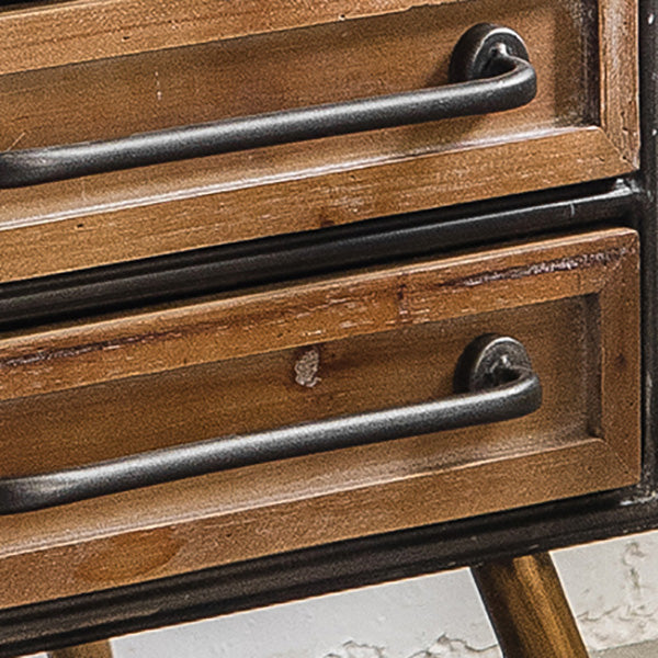 Industrial Cabinet Bar Pulls With Stroge Rectangle Distressed Wood Accent Cabinet Clearhalo 'Cabinets & Chests' 'cabinets_chests' 'furn' 'furn_cabinets_chests' 'Furniture' 'Living Room Furniture' 6505523